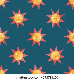sun flat icon,eps10 seamless pattern background