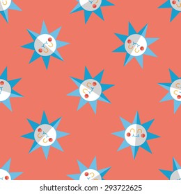 sun flat icon,eps10 seamless pattern background