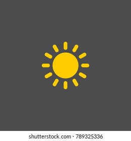 Sun flat vector icon