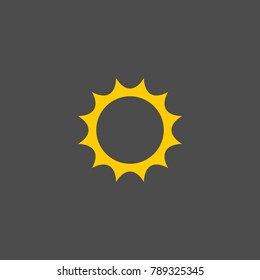 Sun flat vector icon