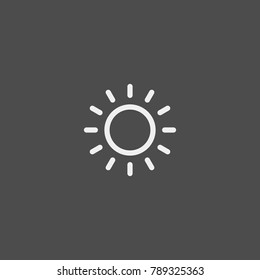 Sun flat vector icon