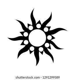 Sun Floral Tribal Vector Stock Vector (Royalty Free) 1291299589 ...