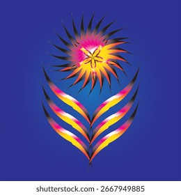 Ein Sonnenblumen-Design