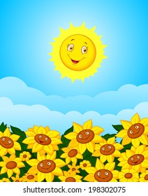 Sun flower field
