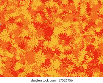 Sun flower field, abstract background