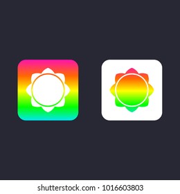 sun flower icon eps 10 vector design