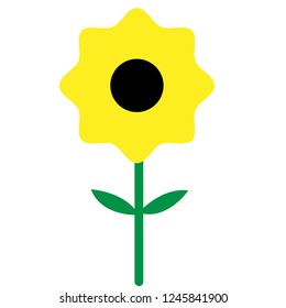 sun flower icon logo