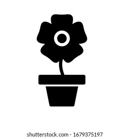 sun flower icon set with Glyph style. Vector graphic illustration.