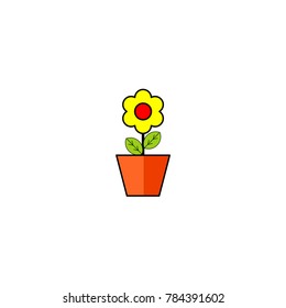 sun flower icon vector