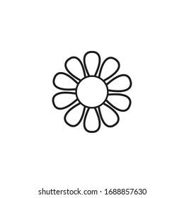 sun flower icon vector design illustration