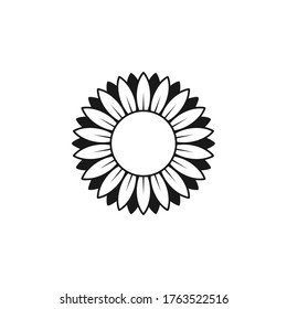 Sun flower icon vector illustration