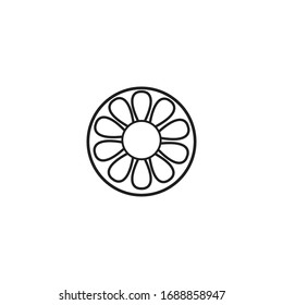 diseño vectorial de icono de girasol
