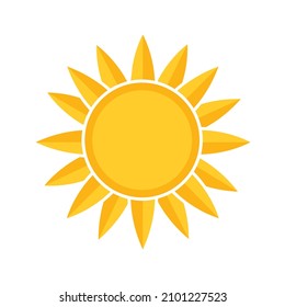 Sonnenblumensymbole, gelbe flache Symbole, Sonne, Rosen, schwarze Linien einzeln auf weißem Hintergrund. Logos, Websites, E-Commerce