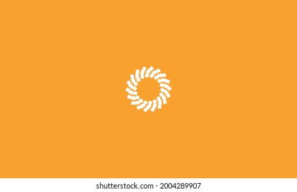 sun flower logo, abstract floral natural icon, circle element symbol Logo Flower abstract icon. design template. Flourish heart flower flat
