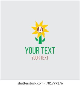 Sun Flower logo concept for your business