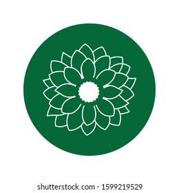 sun flower logo stock illustration design
