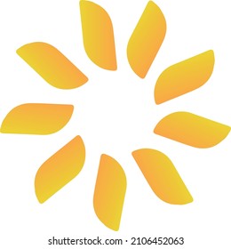 Sun Flower Logo Symbol Icon