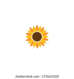 Sun Flower Logo Template vector icon illustration design