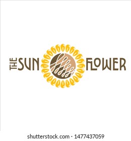 The Sun Flower Logo Vector