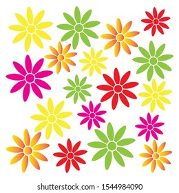 sun flower logo vector design