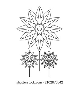 Sonnenblume Mandala Design Vektorkunst