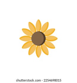 flor de sol un pétalo lindo y minimalista