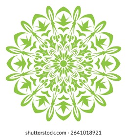 The Sun Flower Ornament Round Illustration