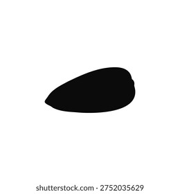 Sun flower seed silhouette vector flat illustration design.