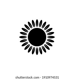 Sun Flower. Simple Illustration. Vector Illustration