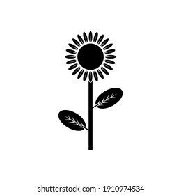 Sun Flower. Simple Illustration. Vector Illustration