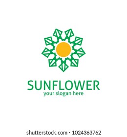 Sun Flower Techno Logo