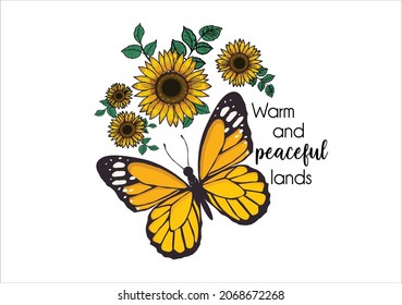 sun flower vector art design hand drawn design