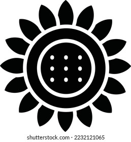 Sun flower Vector Icon Design Illustration
