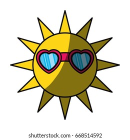Sun funny cartoon