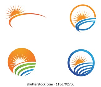 Sun generic logo and symbols template
