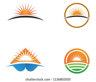 Sun generic logo and symbols template