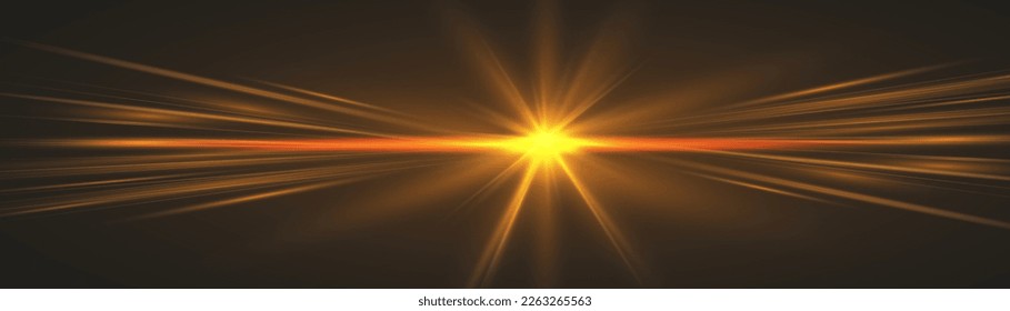 Sun glare. Glowing isolated white transparent light effects set, red sun, glare, explosion, glitter, line, sun flare, spark and stars.