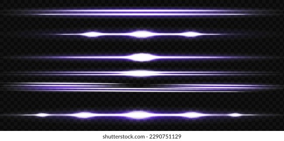 Sun glare. Glowing isolated white transparent light effects set, blue glare, explosion, glitter, line, sun flare, spark and stars. Beautiful optical effect of sunlight reflections.