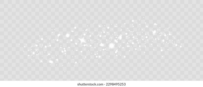 Sun glare. Glowing isolated white transparent set of light effects, glare, explosion, spark and stars. Beautiful optical effect of light reflections. snow. snow crumb