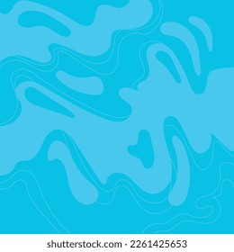 Sonnenbrille auf der Wasseroberfläche. Hintergrund mit flüssigen Rippeln, Vektorgrafik.
