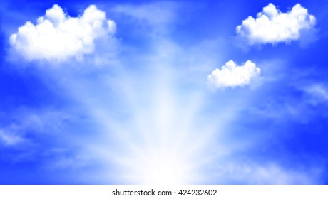 sun glare in the sky