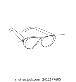Ilustración vectorial del contorno de una línea de vidrio solar
