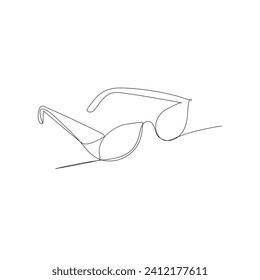 Ilustración vectorial del contorno de una línea de vidrio solar
