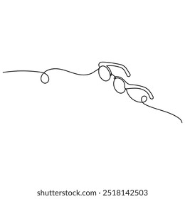 Vidro solar contínuo uma linha desenho contorno ícone do vetor ilustração
