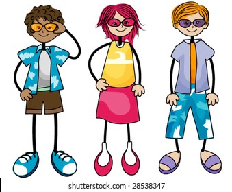 Sun Glass Kids - Vector