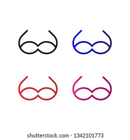 Sun Glass Logo, editable and printable perfect for use in a wide range of new media templates: Web Marketing Agency, Social Media Services Showcase, Online Marketing Apps, and Web.