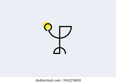 Illustration zum Logo "Sun and Glass"für Vektorgrafiken