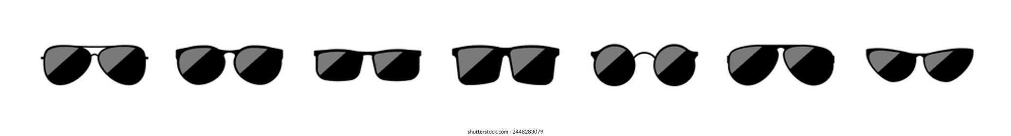 Sun glasses black aviator googles 