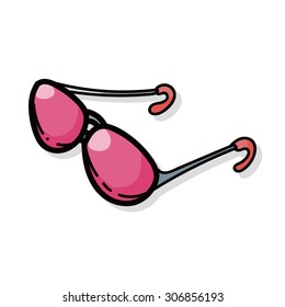 sun glasses color doodle