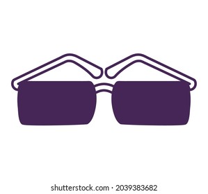 sun glasses design over white